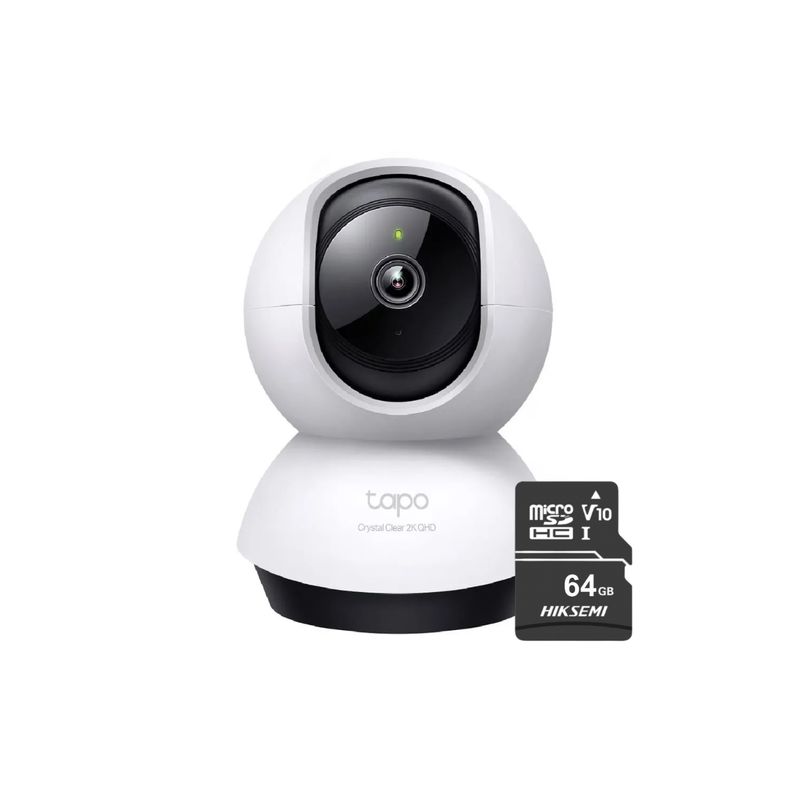 TP LINK - Cámara de seguridad para interiores Tapo C220 2K QHD + Micro SD 64gb - Tp-Link