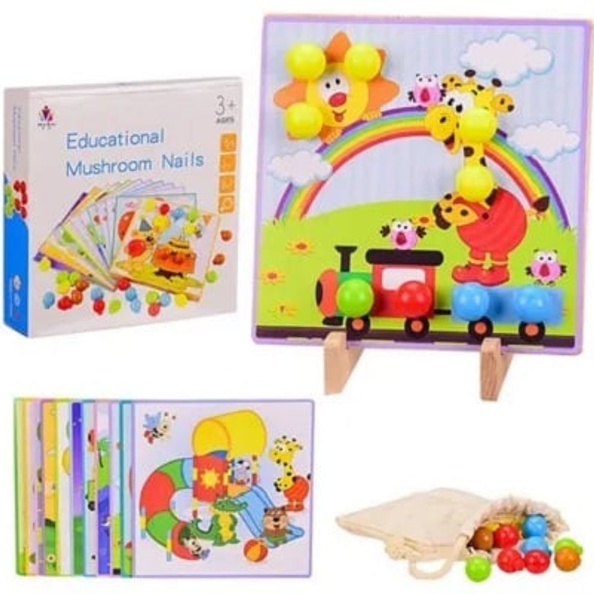 GENERICO - Rompecabezas Educacional de Encaje de Botones