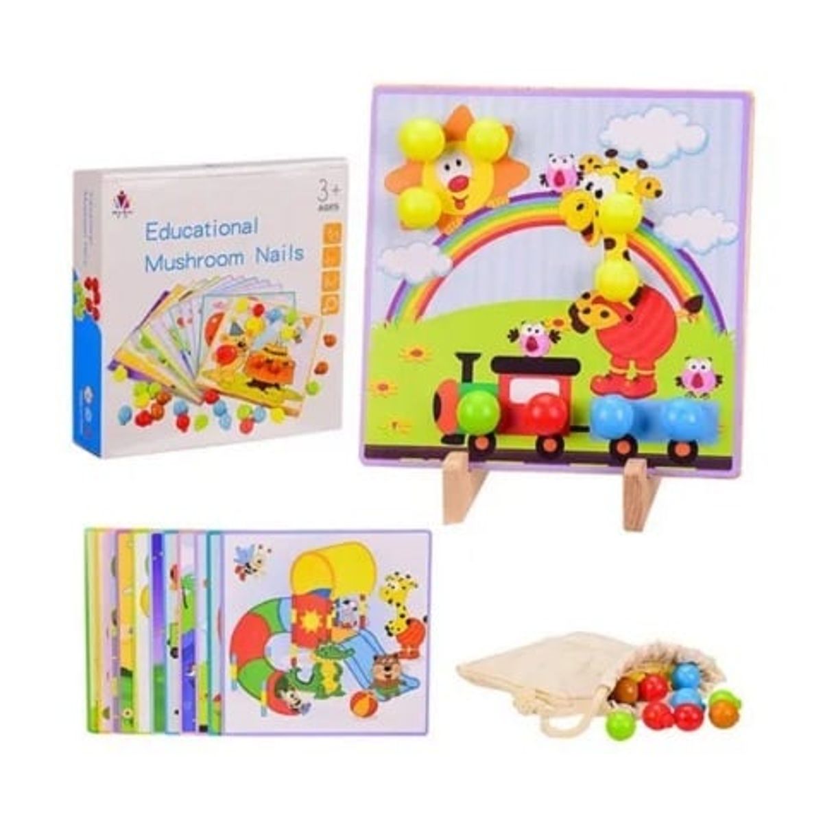 GENERICO - Rompecabezas Educacional de Encaje de Botones