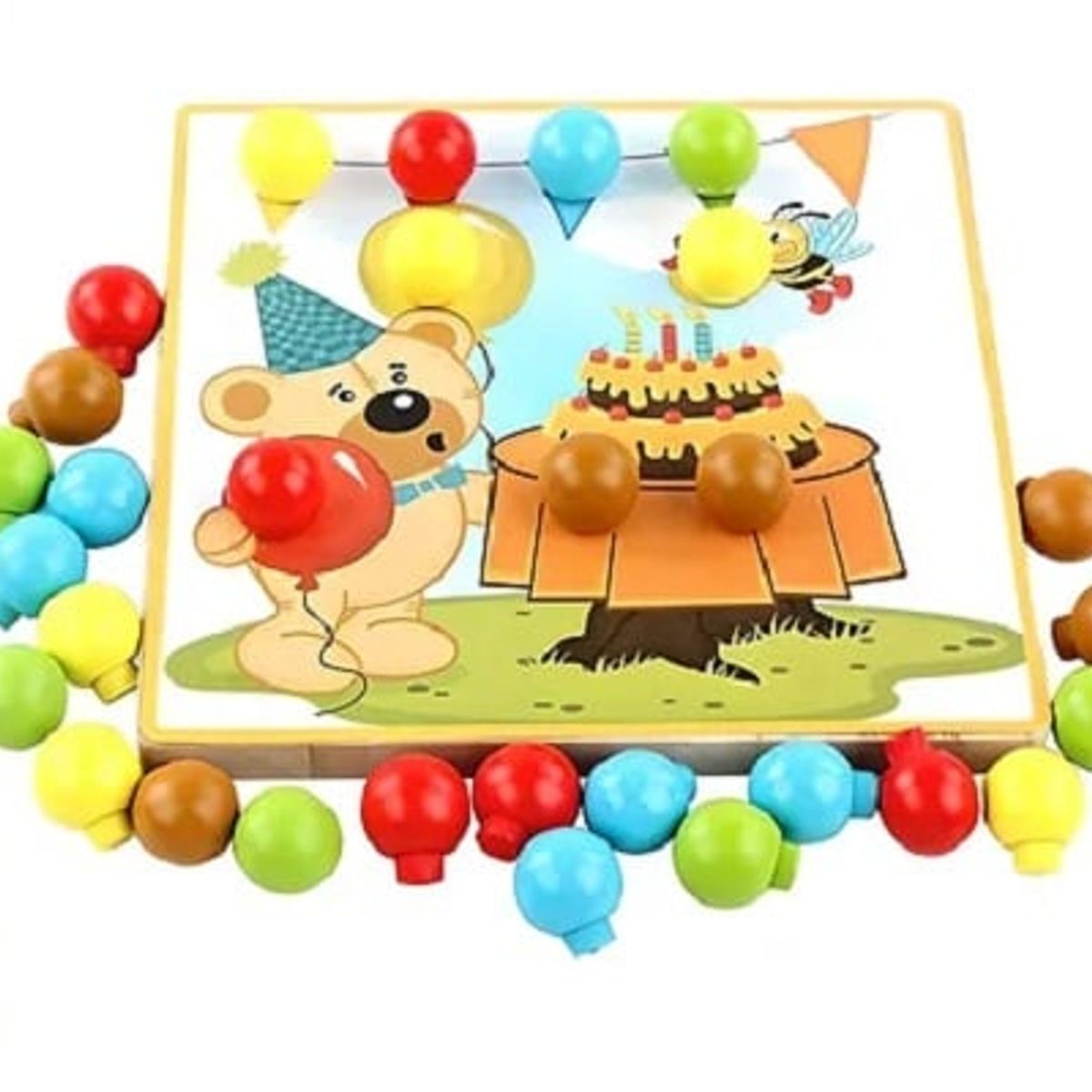 GENERICO - Rompecabezas Educacional de Encaje de Botones