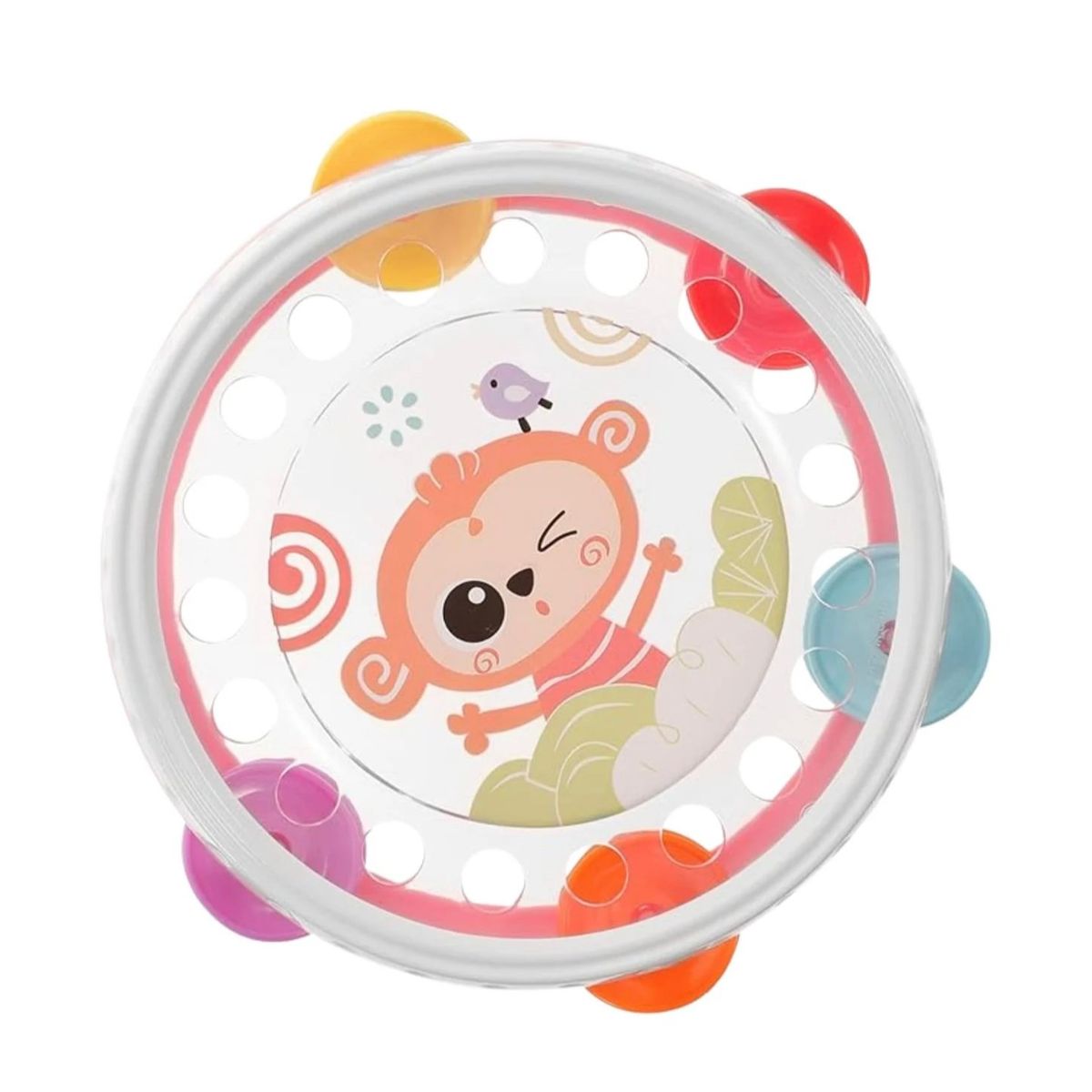 GENERICO - Pandereta de mano para bebé - rojo