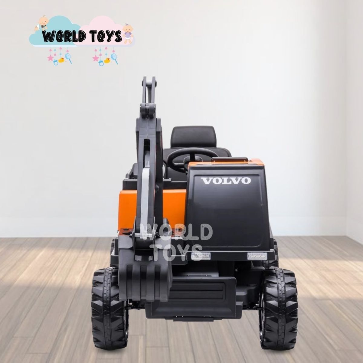 VOLVO - CARRO A BATERÍA  «LAMARPLAS» Con PANTALLA MP4 Orange