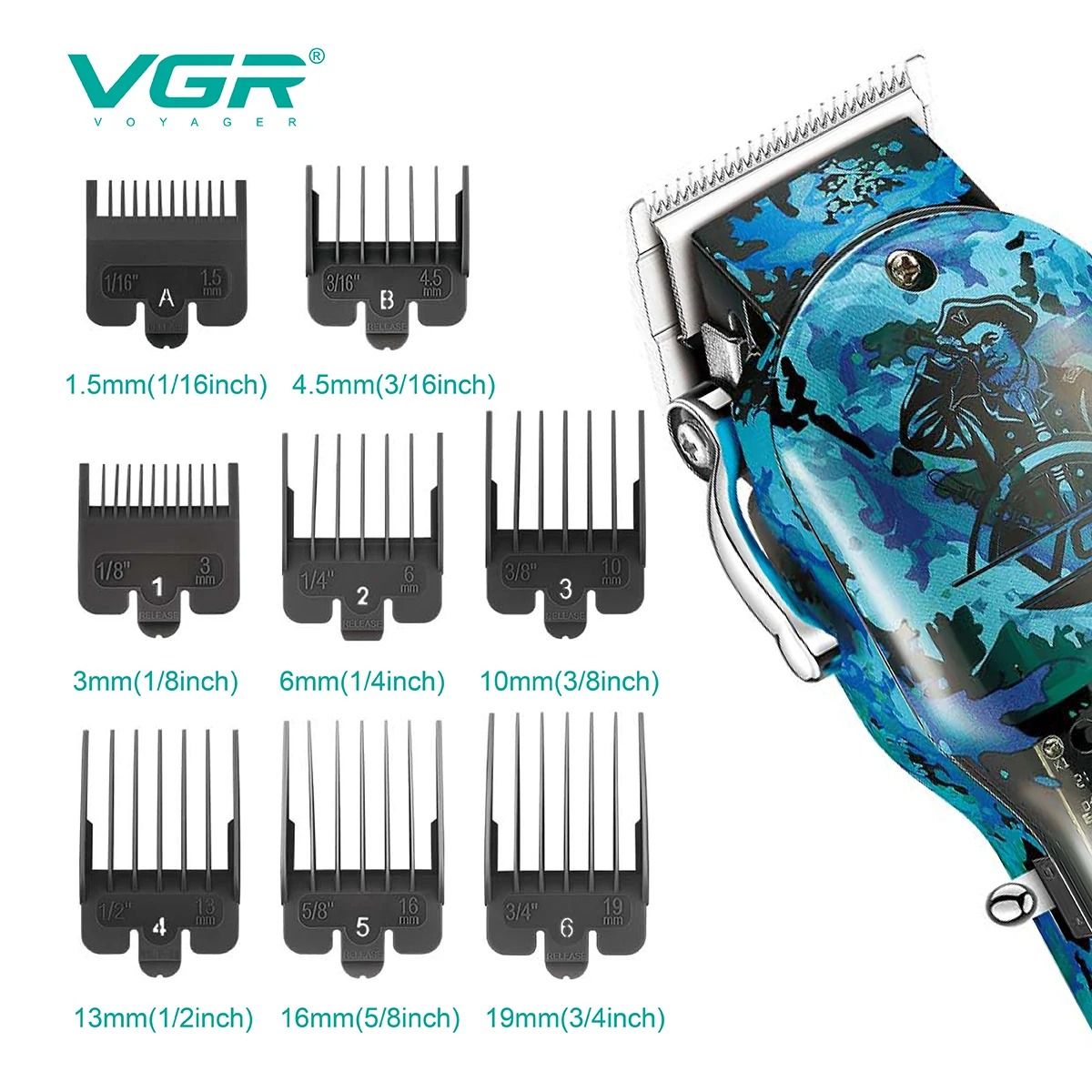 GENERICO - Maquina De Corte De Pelo Inalambrica Vgr V-685 Inalambrico