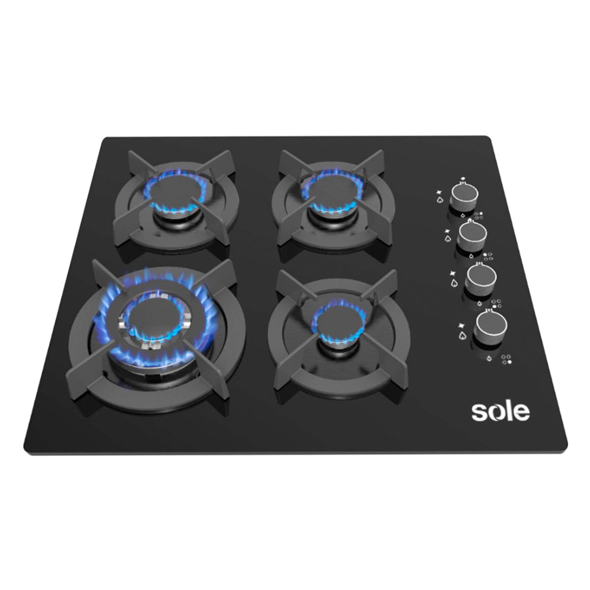 SOLE - Cocina Empotrable Sole 4 Hornillas 60 cm SOLCO068.