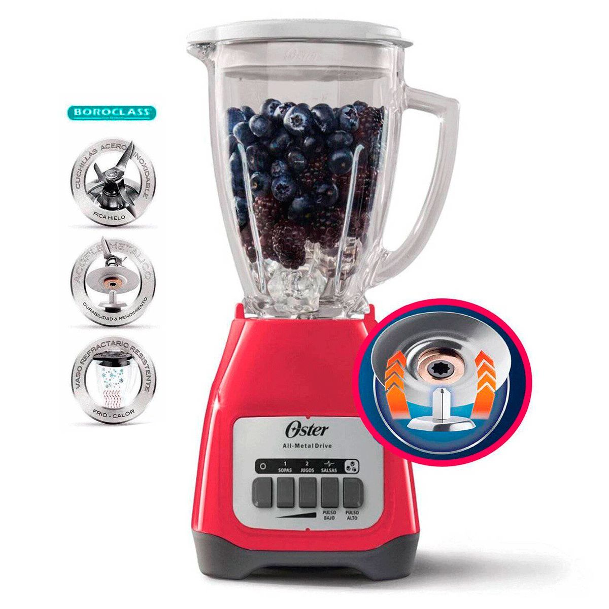 OSTER - LICUADORA OSTER 1.5 LT 2V BLSTKAGMPB