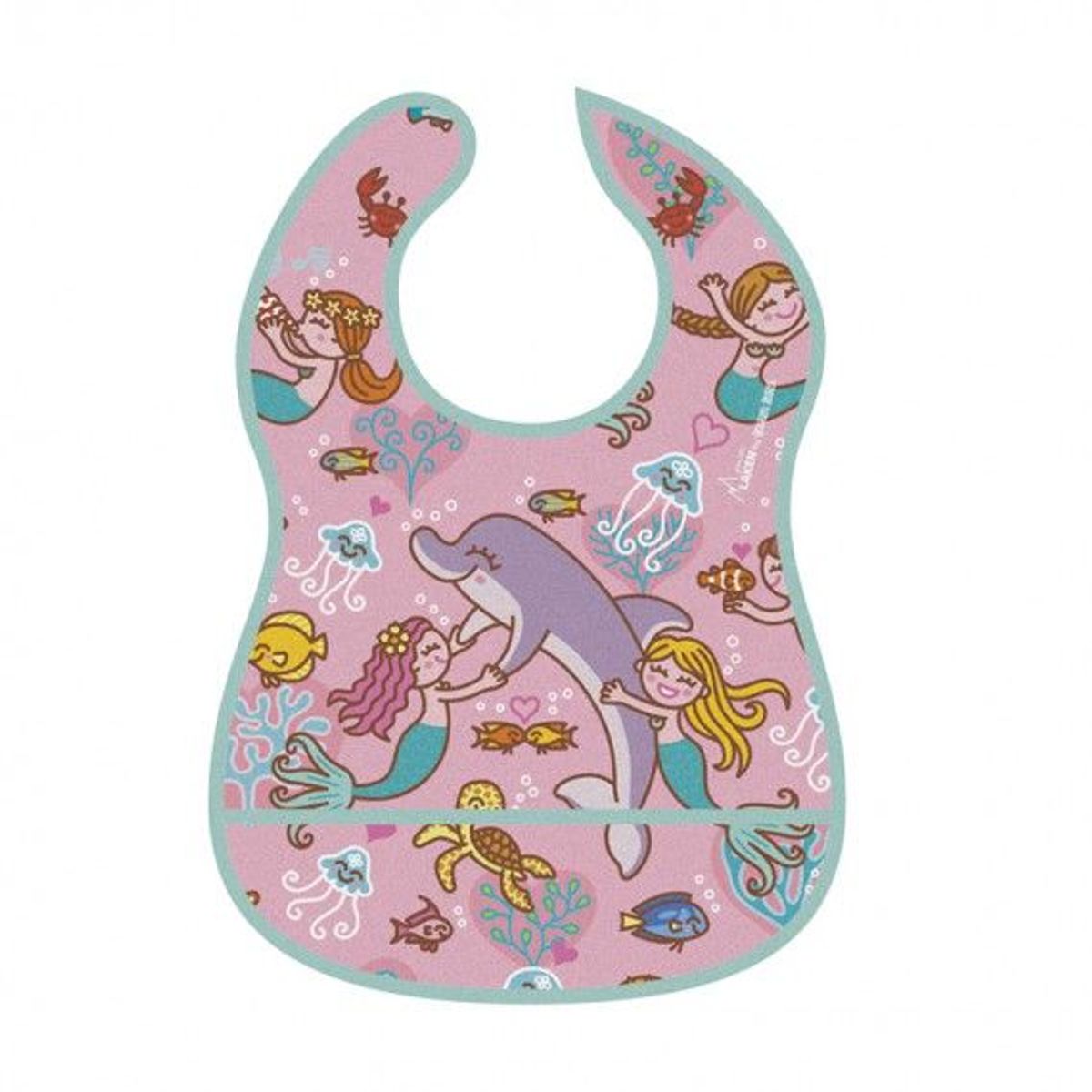 LAKEN - BABERO BEBE NIÑO IMPERMEABLE CON BOLSILLO - LAKEN