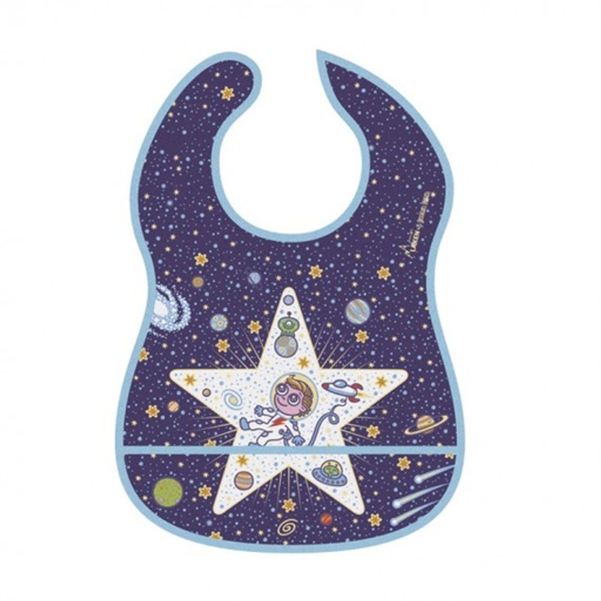 LAKEN - BABERO BEBE NIÑO IMPERMEABLE CON BOLSILLO - LAKEN