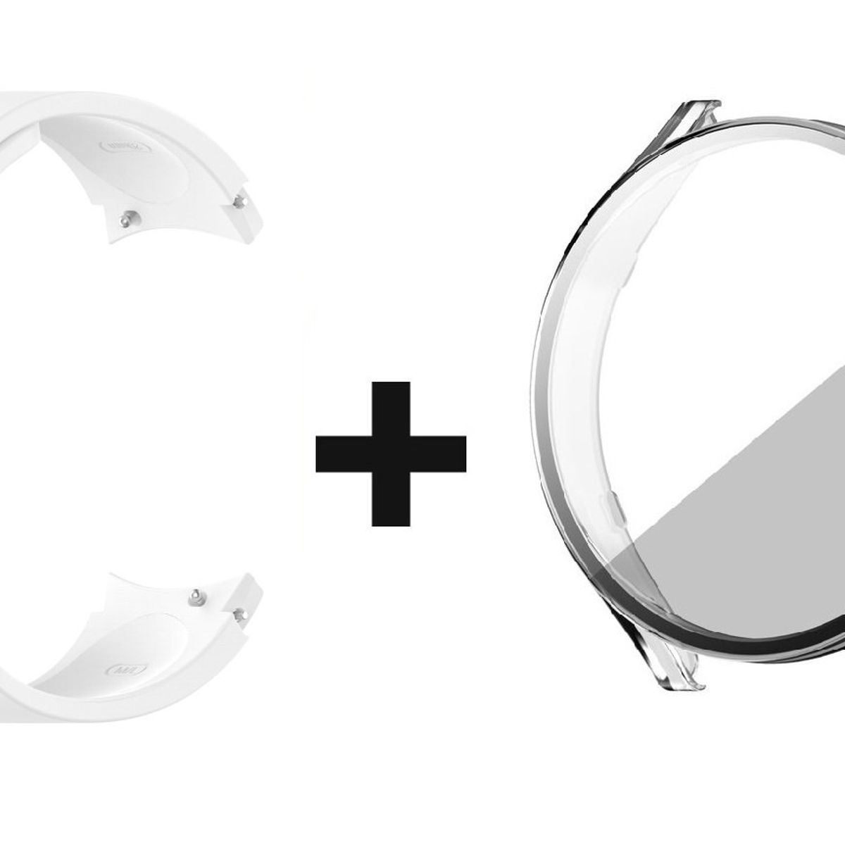 GENERICO - CORREA + BUMPER PARA SAMSUNG GALAXY WATCH 4 BLANCO