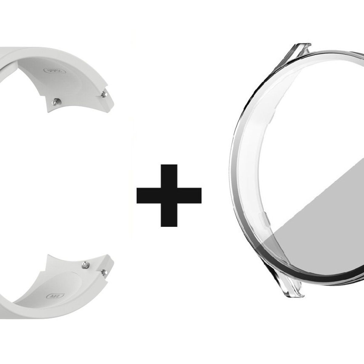 GENERICO - CORREA + BUMPER PARA SAMSUNG GALAXY WATCH 4 GRIS / 40 MM