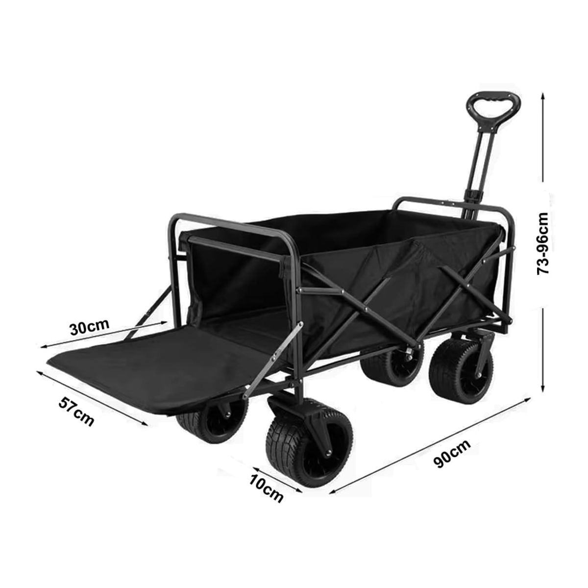 GENERICO - Carro de Carga Plegable Multiusos Con Guiador y Tabla YKDD-003