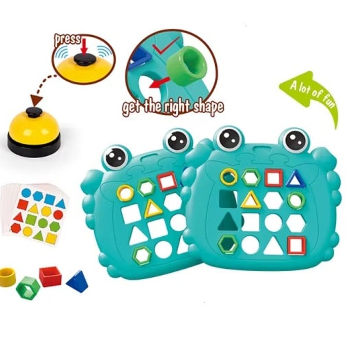 GENERICO - Juego de Memoria Interactivo de Encaje de Formas Geométricas