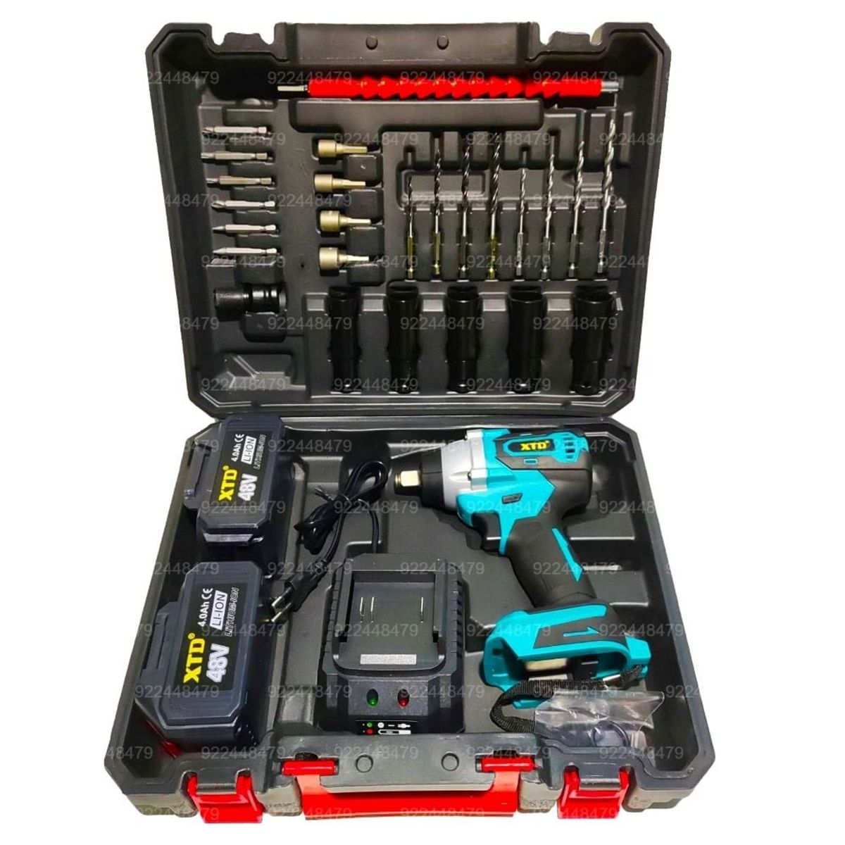 XTD - Llave De Impacto Con Accesorios 1/2 Xtd 48v Industrial 360 N.M