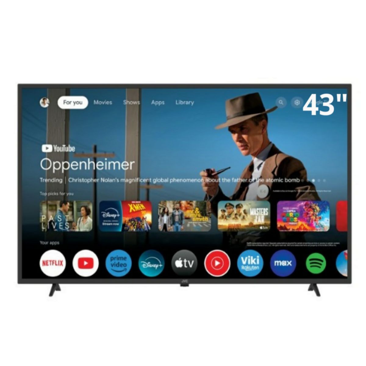 GENERICO - Televisor JVC Led 43 Smart Full HD Google Tv LT-43KM348