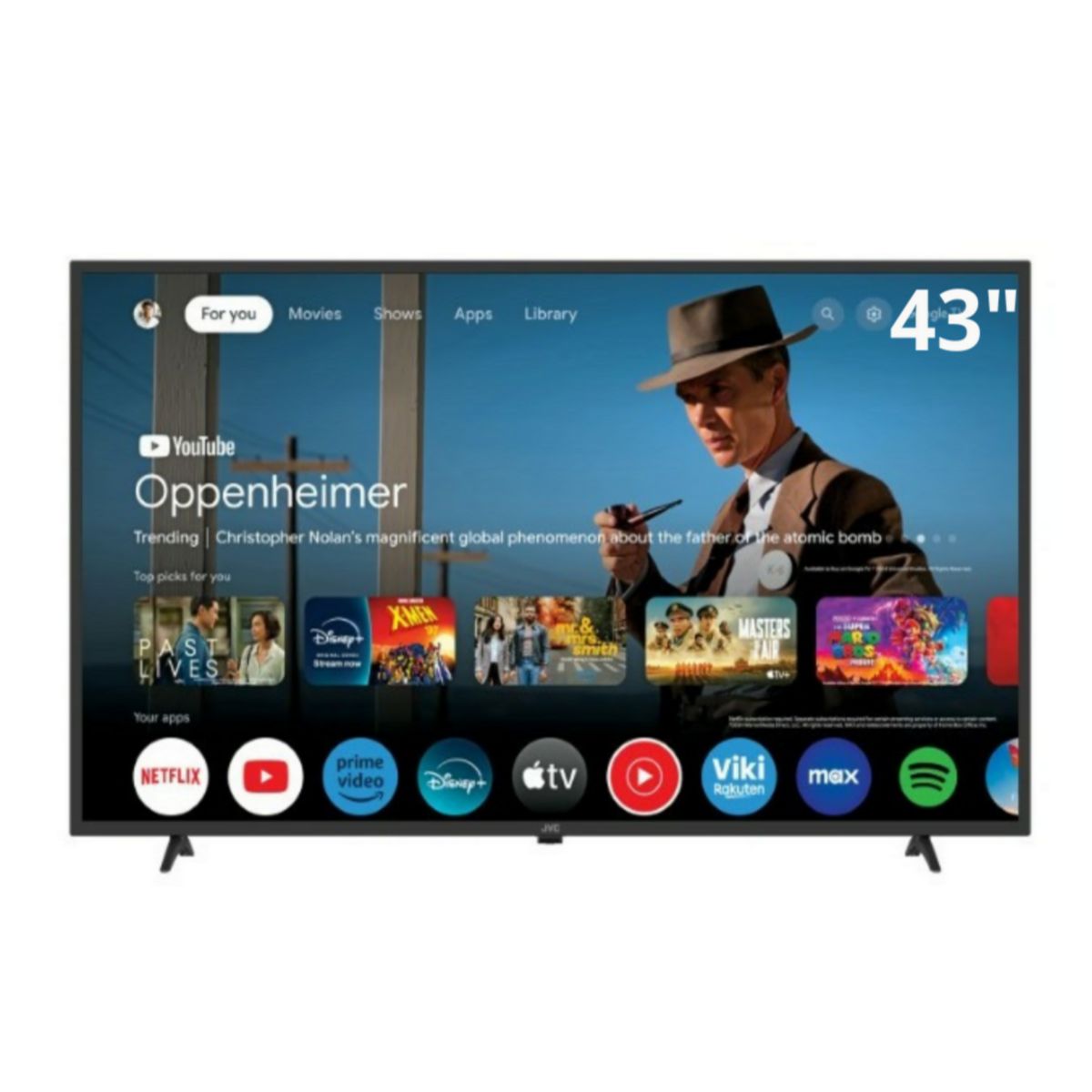 GENERICO - Televisor JVC Led 43 Smart Full HD Google Tv LT-43KM348