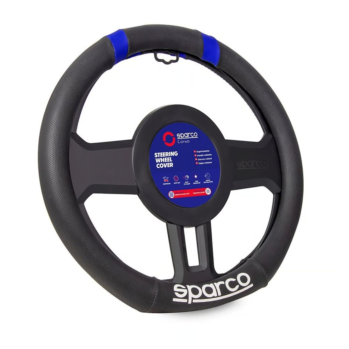 SPARCO - Volante Forro De Timon Tipo D Sparco Spc1114bl