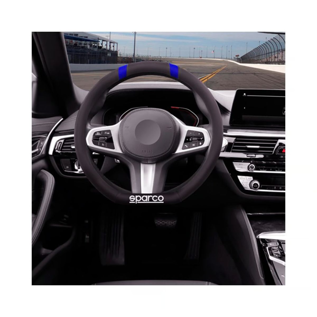 SPARCO - Volante Forro De Timon Tipo D Sparco Spc1114bl