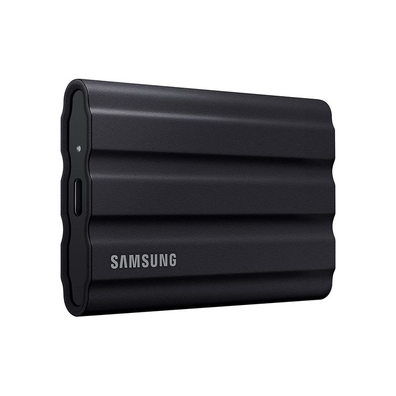 SAMSUNG - Disco Externo Ssd 1TB T7 SHIELD SAMSUNG RESISTE AL AGUA NEGRO 1K