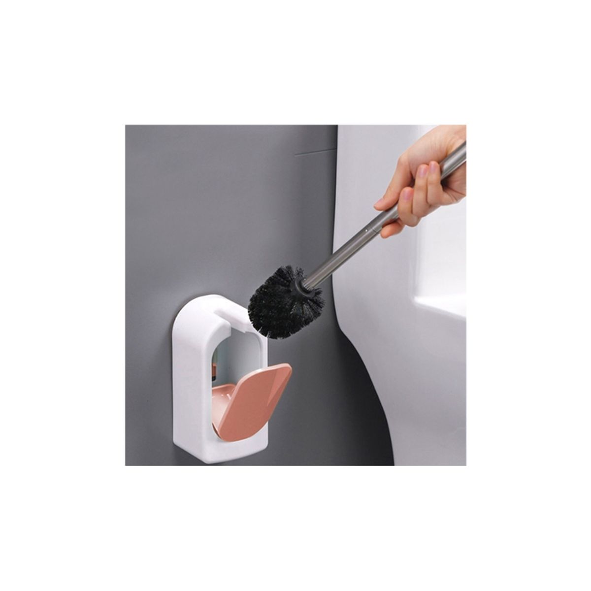 WELL BEING - Escobilla de Inodoro con Soporte  Limpieza Elegante y Eficiente