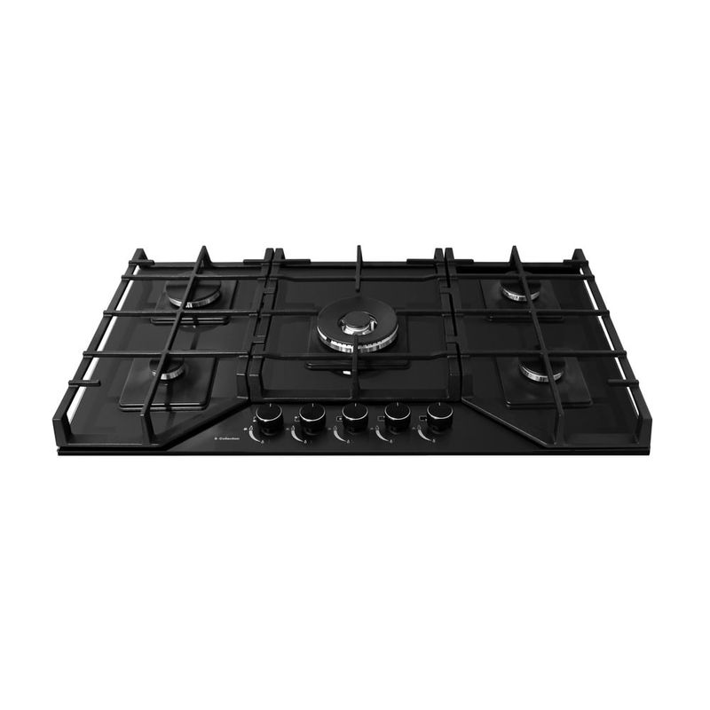 SOLE - Cocina Encimera a Gas Sole SOLCO067 con 5 Quemadores Italianos SABAF.