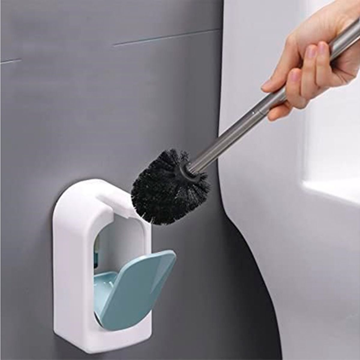 WELL BEING - Escobilla de Inodoro con Soporte  Limpieza Elegante y Eficiente