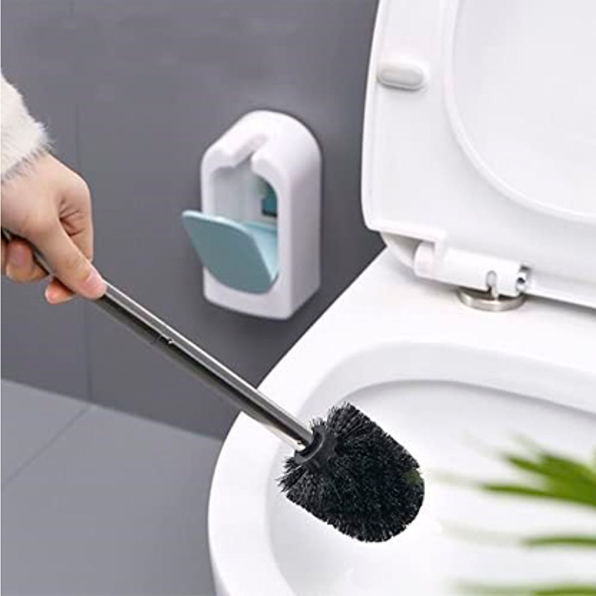 WELL BEING - Escobilla de Inodoro con Soporte  Limpieza Elegante y Eficiente