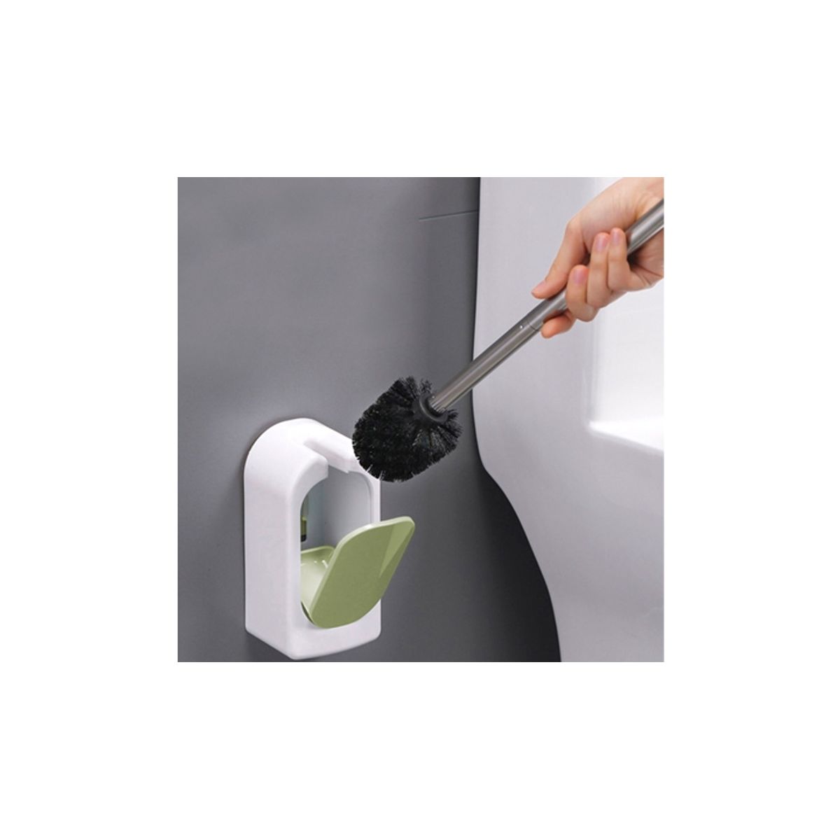 WELL BEING - Escobilla de Inodoro con Soporte  Limpieza Elegante y Eficiente