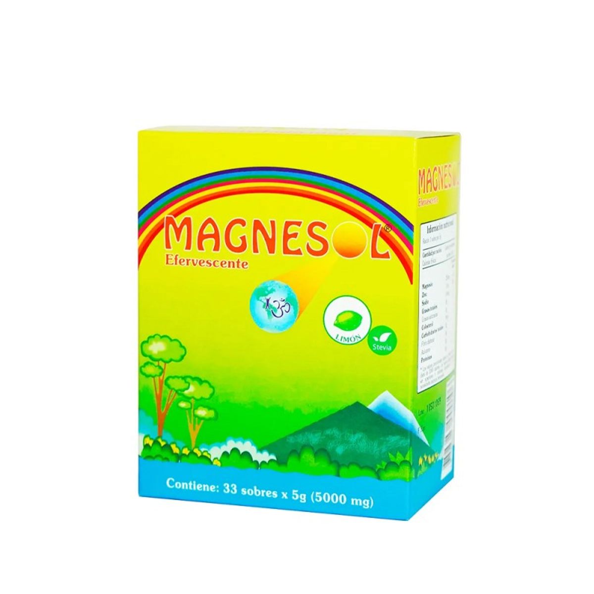 MAGNESOL - Dicitrato de Trimagnesio en Sobres x 33 u - Magnesol Sabor Limon