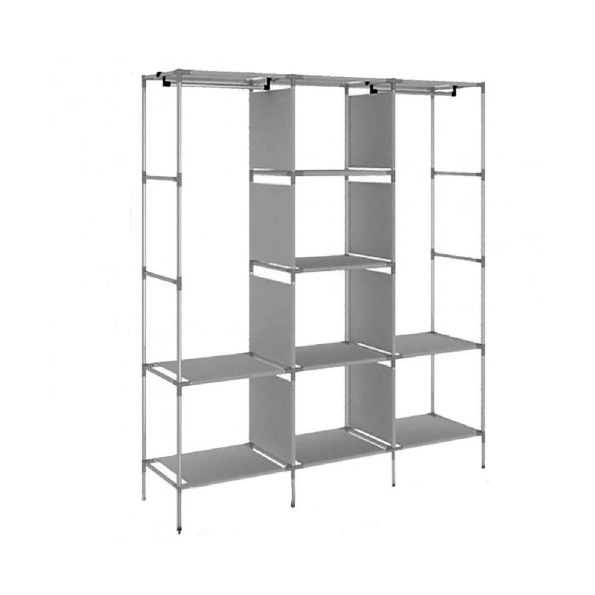 GENERICO - Ropero Perchero Organizador Armario Closet 3 Cuerpos Funda Vino