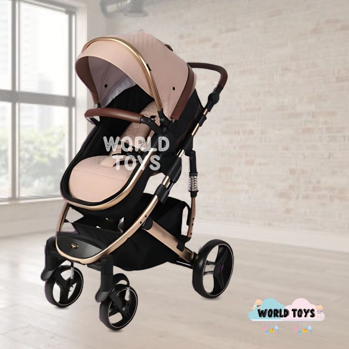 KIDDO - Coche Moisés Con Portabebé «MARQUILIA» Beige
