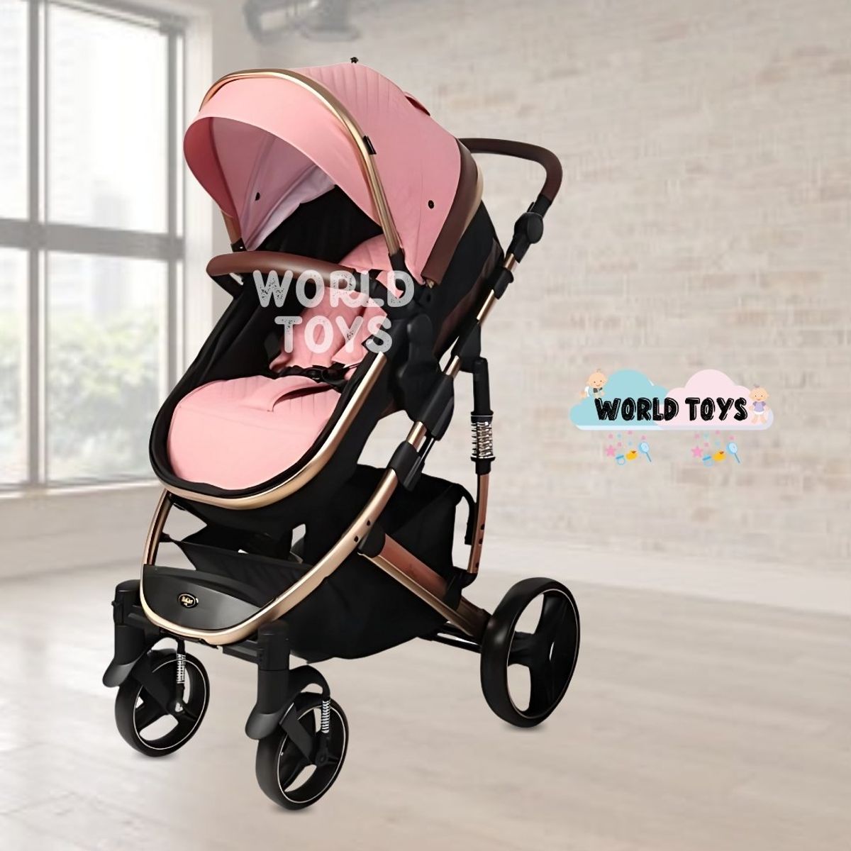 KIDDO - Coche Moisés Con Portabebé «MARQUILIA» Pink