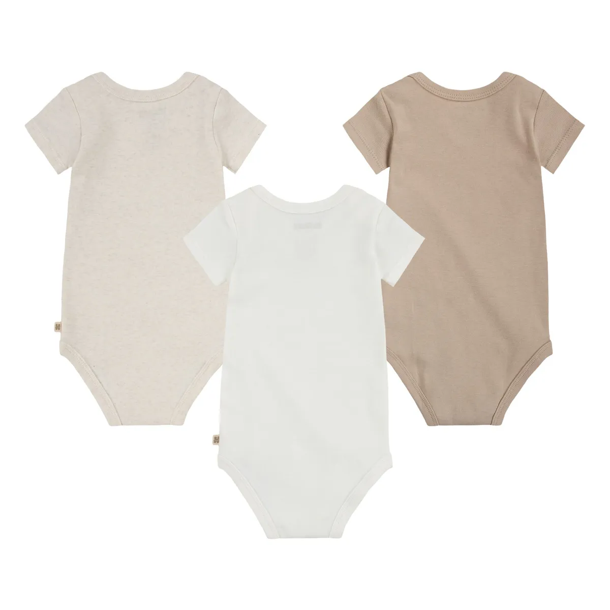 HUGGIES - Ropa de Bebé Pack de 3 Bodies Niño Avena Brezo