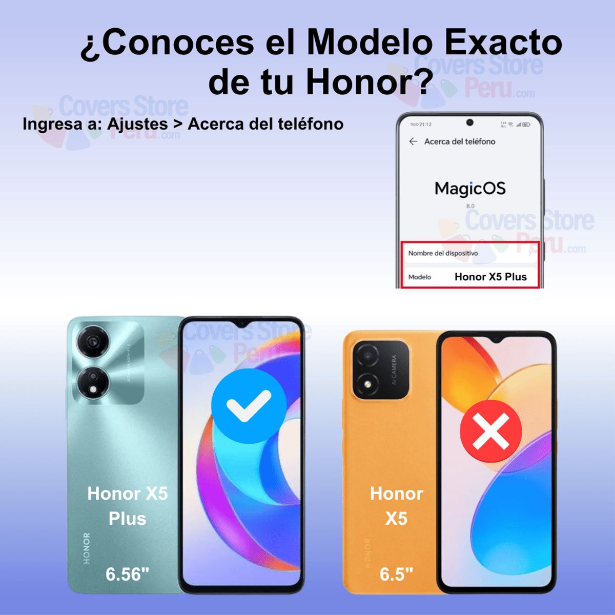 GENERICO - Mica para Honor X5 Plus Cerámica Anti-Espía Antishock Resistente