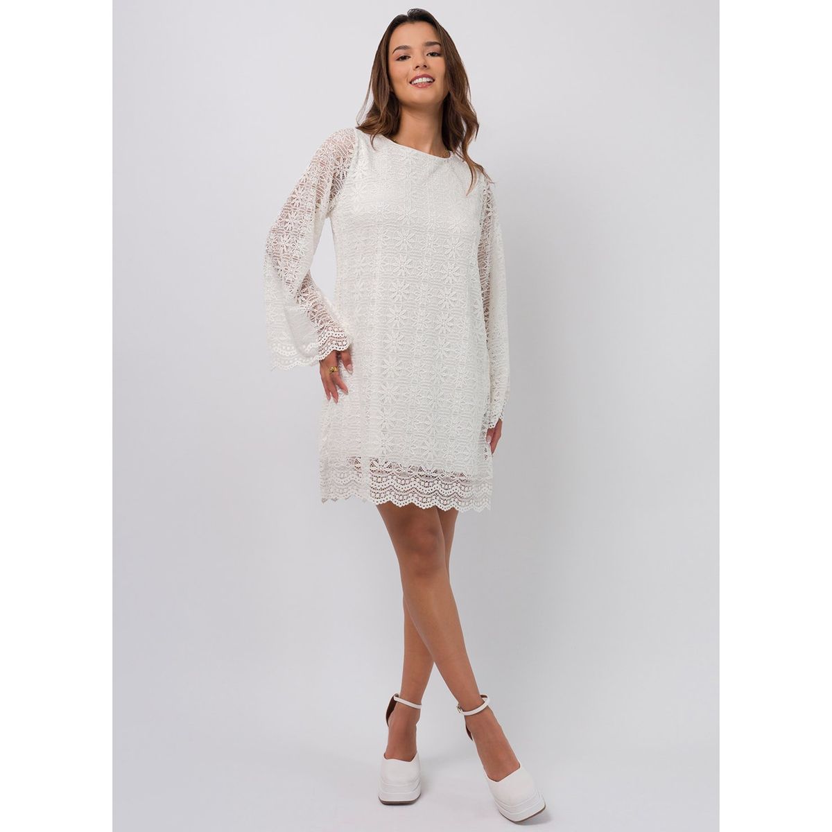 DOLCATTA - Vestido Caroline - Ivory Color - Dolcatta