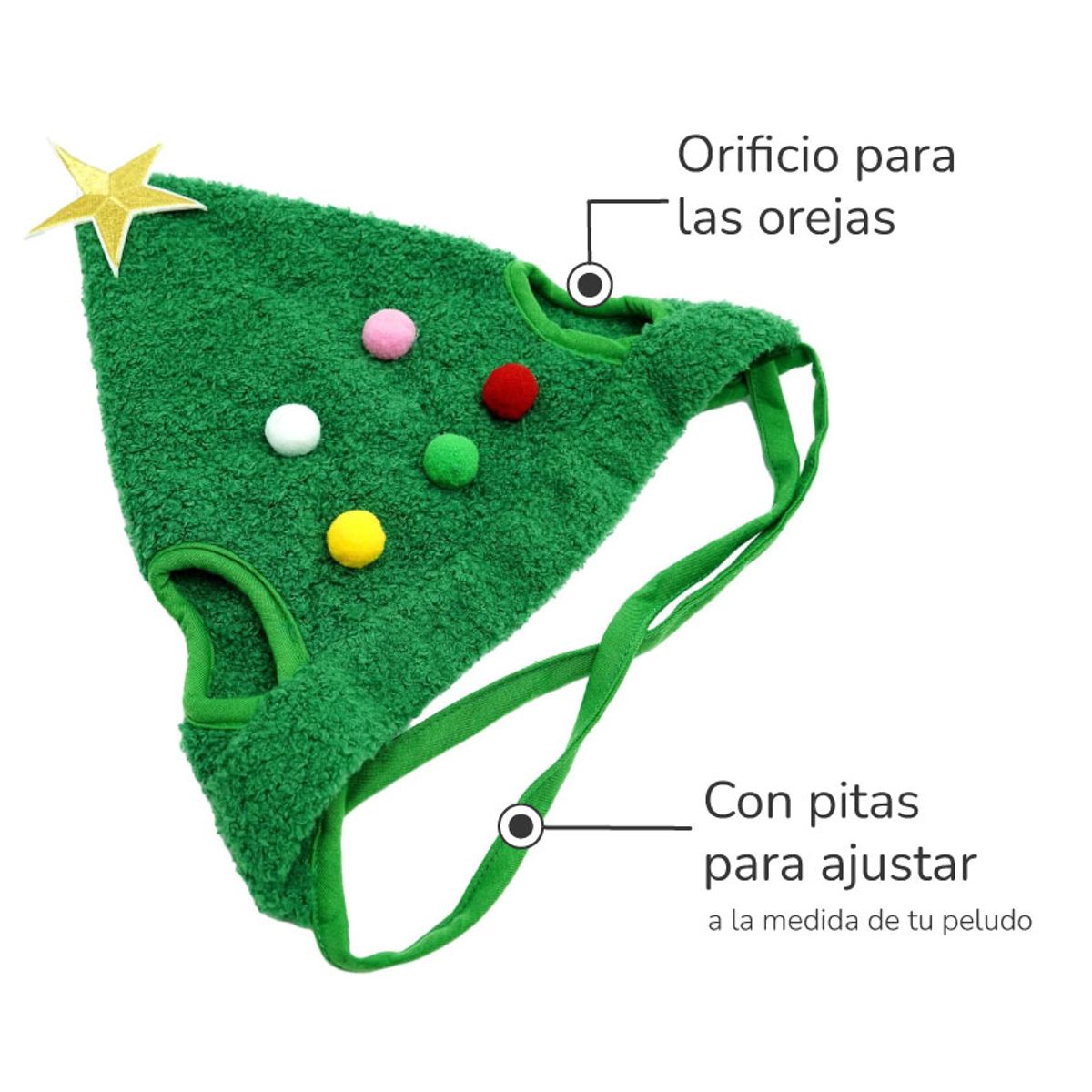 CAT OH - chullo árbol de navidad para perro - L