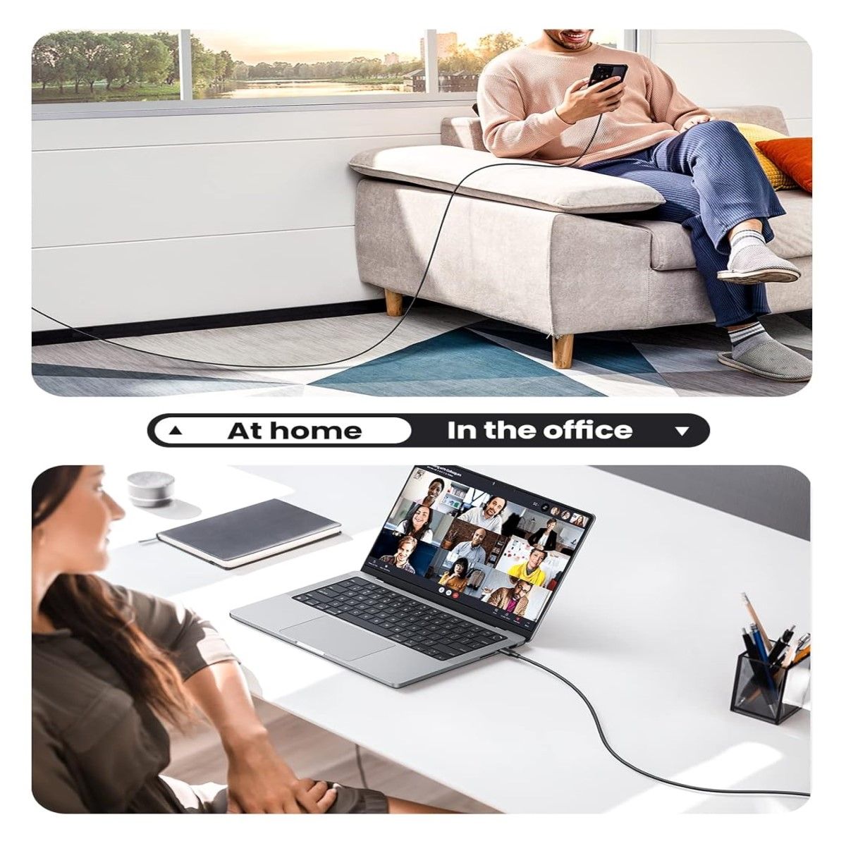 UGREEN - Ugreen Cable de Carga Rápida USB-C a USB-C 60W 1m US286 - 50997