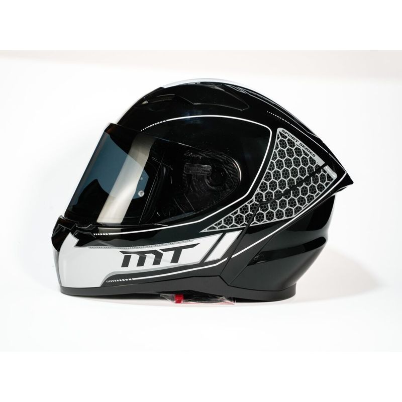 MT HELMETS - CASCO MT SEGMENT-DOT RACELINE BLNC BRI L