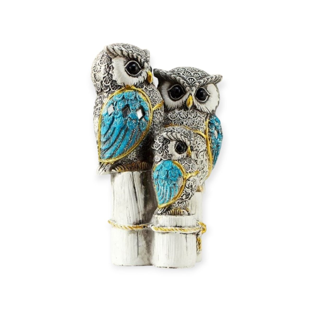 GENERICO - Adorno Búhos Unidos 15x5x10 cm