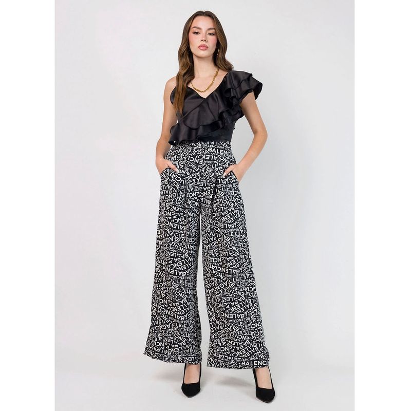 DOLCATTA - Pantalón Palazzo Balenciaga - Black Color - Dolcatta