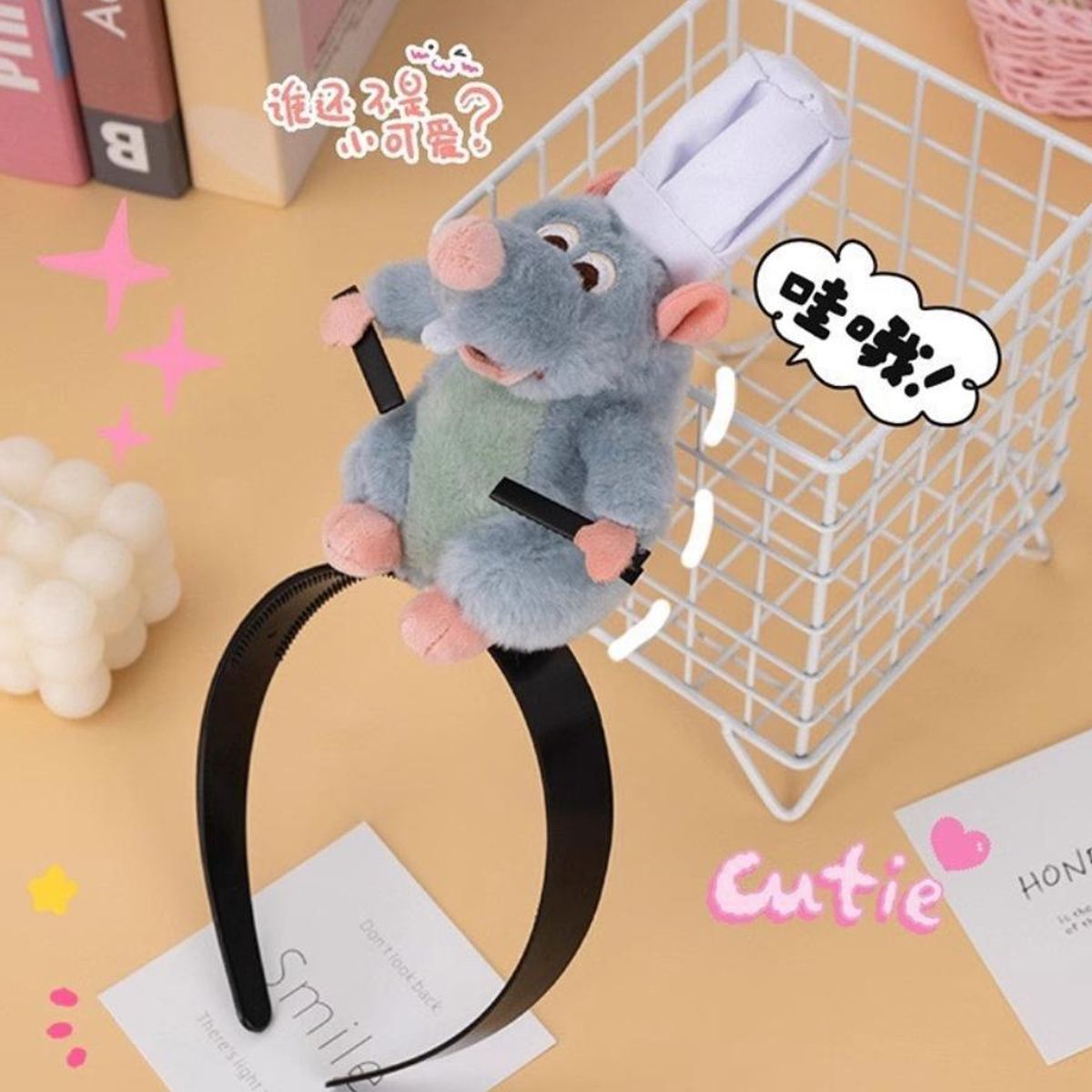 XCLUSIVE - PELUCHE VINCHA RATATOUILLE REMMY KAWAII IMPORTADO