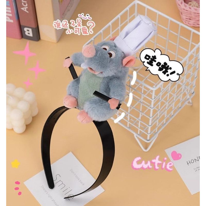 XCLUSIVE - PELUCHE VINCHA RATATOUILLE REMMY KAWAII IMPORTADO