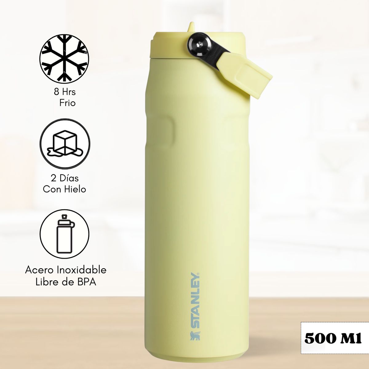 STANLEY - Tomatodo Termica Flip Straw Lid pomelo Stanley 500 Ml