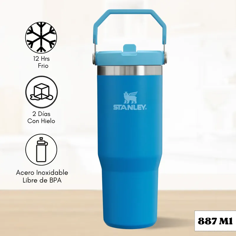 STANLEY - Flip Straw Tumbler Azure Stanley 887 Ml