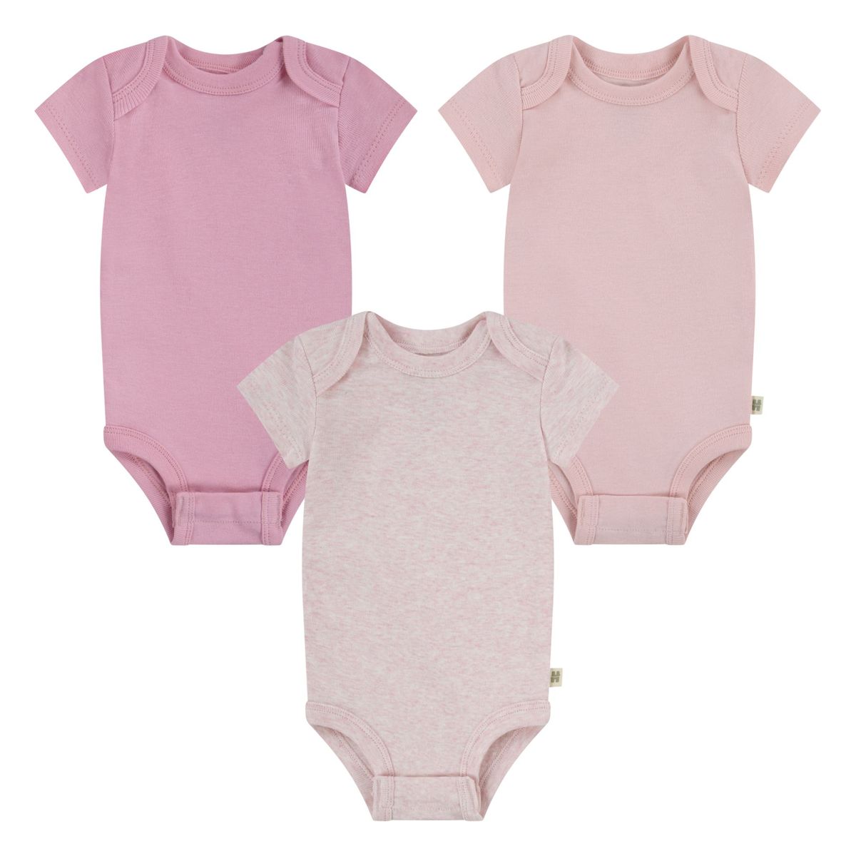 HUGGIES - Ropa de Bebé Huggies Pack de 3 Bodies Niña Coral