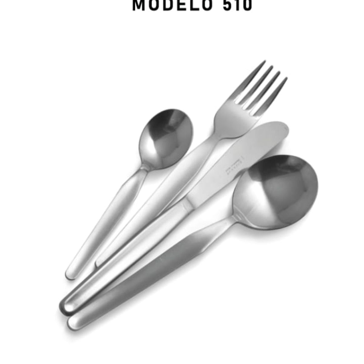 FACUSA - CUCHARA FACUSA SET 12 PIEZAS MODELO 510  PESADO ACERO INOXIDABLE