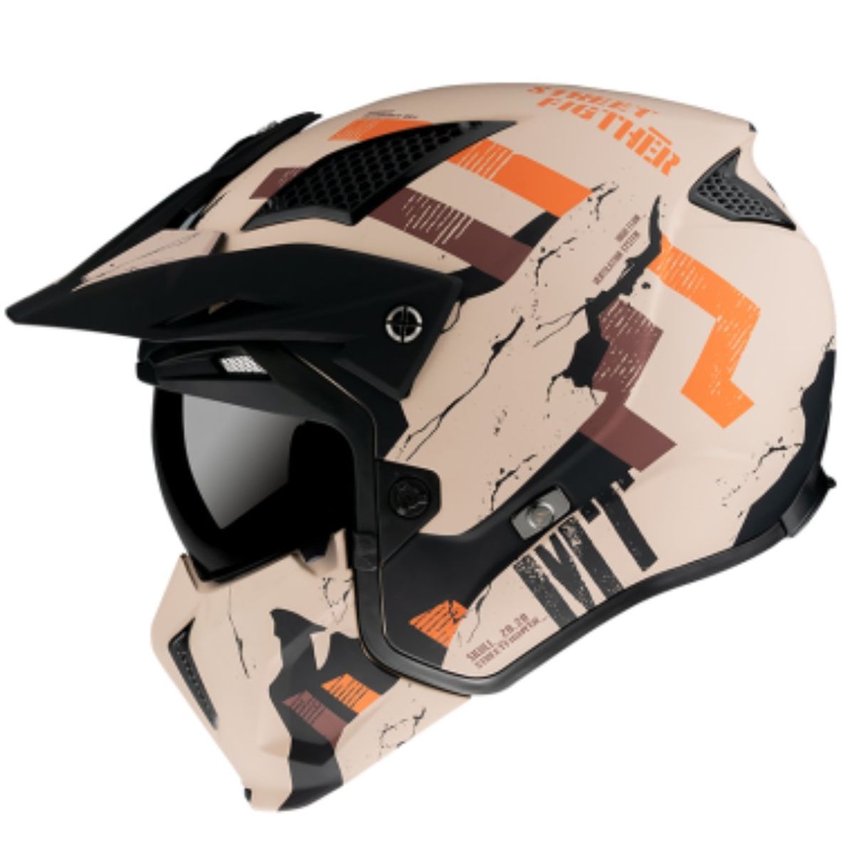 MT HELMETS - CASCO MT STREETFIGHTER SKULL A14 MAT XXL