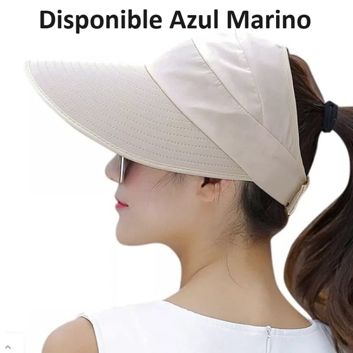 GENERICO - Visera Azul para Mujer de Ala Ancha Gorro