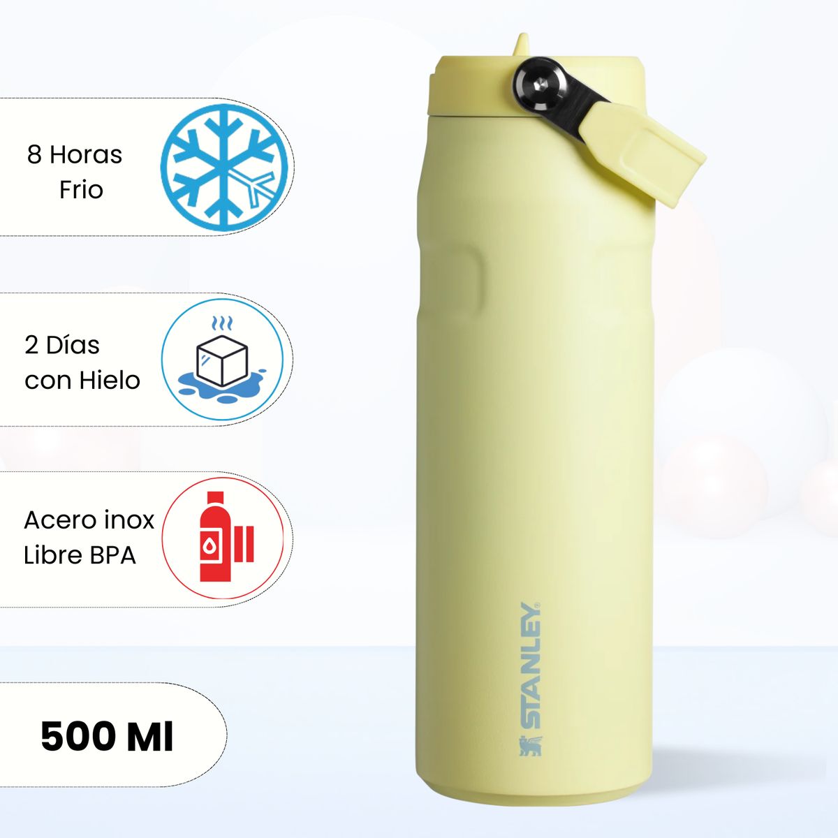 STANLEY - Tomatodo Termica Flip Straw Lid pomelo Stanley 500 Ml