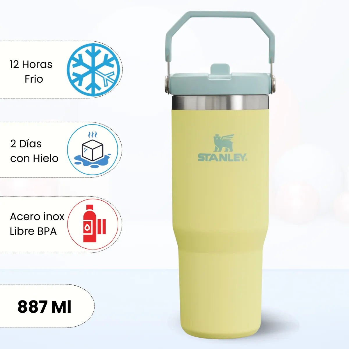 STANLEY - Flip Straw Tumbler Citron Stanley 887 Ml