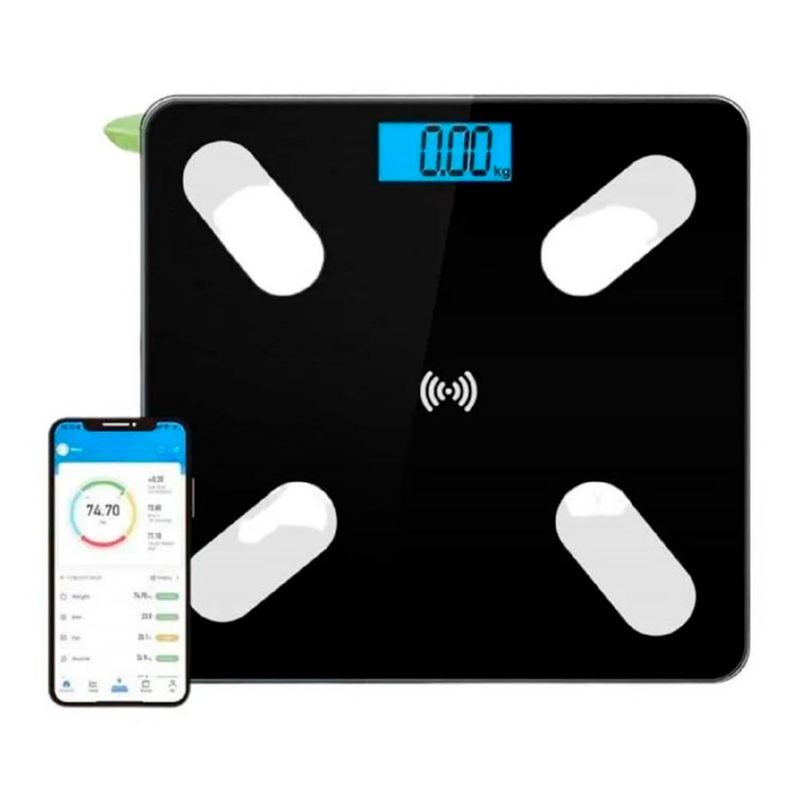 GENERICO - Balanza Smart Negro Hasta 160 Kg