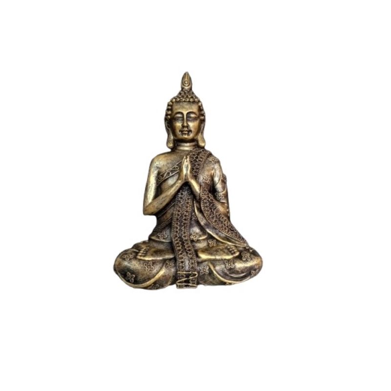 GENERICO - Mini Estatua Buda de Pared Hindu Posición Meditativa Multicolor